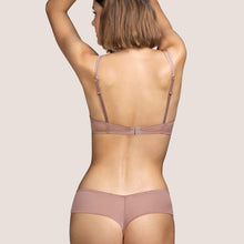 Load image into Gallery viewer, Typical of Andres Sarda! This is a beautiful all lace plunge bra with delicate eyelash lace detail on the top of the cup. Silk double straps offer a lighter look but with full support. Silk rich content.
