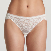 Load image into Gallery viewer, Super-comfortable all lace Rio briefs. The fabric is soft and is so comfortable you'll forget that you're wearing them! The seamless finish along the seam edges guarantees no visible lines. Sleek and clean design. Fabric: Polyamide: 82%, Elastane:14%, Cotton: 4% . IVORY.