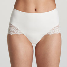 Load image into Gallery viewer, IVORY gentle light control brief married with exceptional comfort. These full briefs are a seamless fit under your LBD or your favourite trousers. Beautiful lace detail at the bottom and hips completes this feminine look. Smooth finish, light control, and full style. Perfect! Fabric: Polyamide: 82%, Elastane:14%, Cotton: 4%