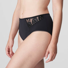 Load image into Gallery viewer, These luxurious and opaque high-waisted briefs feature decorative lace embroidery. Full back for coverage with a lace trim seam free finish.