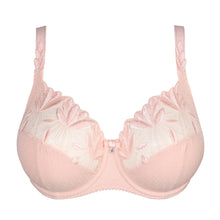 Load image into Gallery viewer, This is a fabulously stylish yet full fitting and supportive bra. The three-section cups have an excellent fit, yet a light look. The top of the cup has beautiful two-toned lacy embroidery that runs into the straps. The cups have the same fit as the legendary Deauville bra, offering a perfect fit. The firm cups lift the bust while the higher side section give proper support ensuring a better uplift, especially for largest sizes.