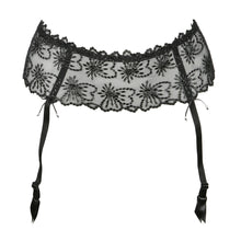 Load image into Gallery viewer, A sexy all lace Suspender Belt, the perfect accessory and decoration to the Jane bra and bottoms. Fabric content: Polyester: 54%, Polyamide: 32%, Elastane:14%. Black.