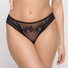 Load image into Gallery viewer, Black lace lingerie on a plain background
