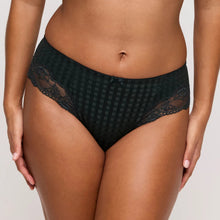 Load image into Gallery viewer, Green lace underwear worn by a person on a plain background

