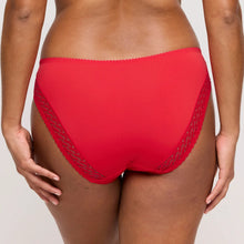 Load image into Gallery viewer, Red underwear with mesh details on a neutral background

