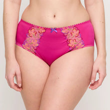Load image into Gallery viewer, Pink floral lace underwear on a plain background
