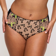 Load image into Gallery viewer, Lace underwear with floral patterns on a neutral background
