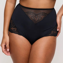 Load image into Gallery viewer, Black lace underwear on a plain background

