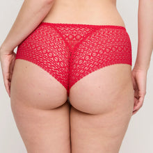 Load image into Gallery viewer, Red lace underwear on a plain background
