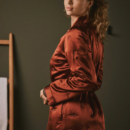 Daria Silk Housecoat
