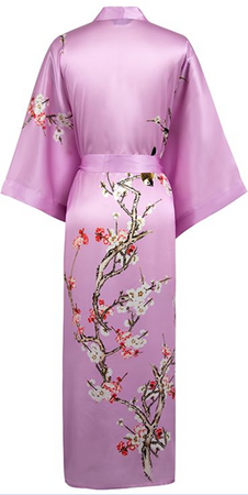 Traditional Silk Cherry Blossom Kimono (in stock, 3 day delivery)