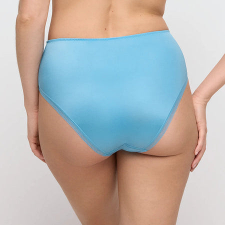 Light blue underwear on a plain background
