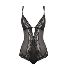 Load image into Gallery viewer, Beautiful lace and mesh soft cup body. The bust is non-wired for extra comfort. Perfect for leisure or sleep wear. This body is both elegant and sensual. A perfect piece for your lingerie collection. Andres Sarda is famous for its superior lace. Ginger is a perfect example.
