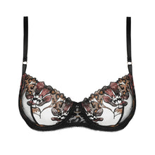Load image into Gallery viewer, Floral embroidered bra on a white background
