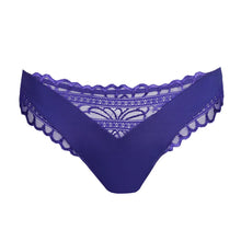 Load image into Gallery viewer, Purple lace underwear on a white background
