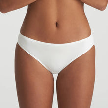 Load image into Gallery viewer, White bikini bottom worn by a person on a plain background
