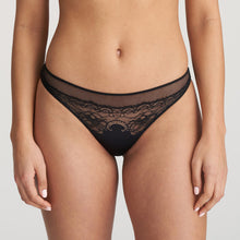 Load image into Gallery viewer, This is the classic Marie Jo bikini style Rio brief. The rich Italian lace runs over the hips and really brings out the elegant line. The lace and mesh and the back offer smooth lines and a great fit around the bottom,  Fabric content: Polyamide: 87%, Elastane: 11%, Cotton: 2%
