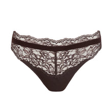 Load image into Gallery viewer, Black lace underwear on a white background
