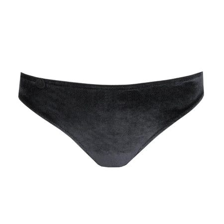 Black underwear on a white background