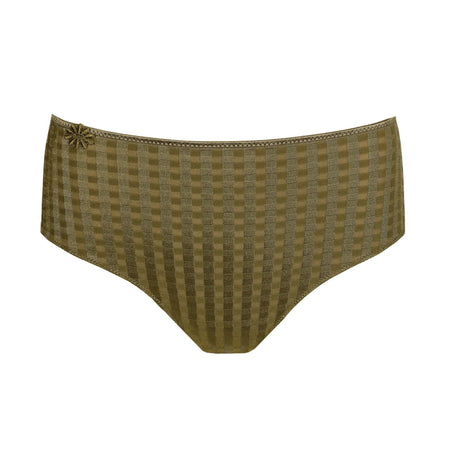 Green checkered underwear on a white background