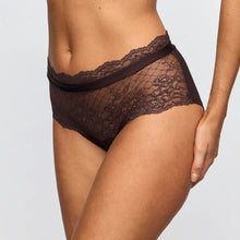 Load image into Gallery viewer, Black lace underwear on a neutral background
