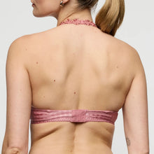 Load image into Gallery viewer, Pink strapless top worn by a person on a plain background

