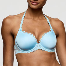 Load image into Gallery viewer, Jane Heart-Shape Plunge Bra | Milky Blue
