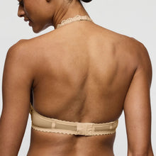 Load image into Gallery viewer, Beige bra worn by a model on a plain background
