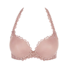 Load image into Gallery viewer, A lovely smooth heart shaped plunge bra. The lace trim on the cup edges and straps adds a feminine finish to this timeless bra. The straps may also be altered to a halter style.  Fabric content: Polyamide: 56%, Polyester: 33%, Elastane: 11%. Bois de Rose.
