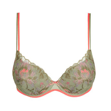 Load image into Gallery viewer, Lace bra with floral patterns on a white background
