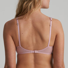 Load image into Gallery viewer, A feminine padded bra plunge bra. The embroidery and adorable dotted tulle give this bra timeless elegance and beauty.  Vintage Pink is a rose make-up hue with a distinct retro vibe. It gives every skin tone a subtle glow and is easy to combine with outfits in lighter colours. Fabric Content: Polyester: 62%, Polyamide: 29%, Elastane: 9%
