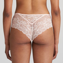 Load image into Gallery viewer, All lace shorts style briefs that are wide across the hip, embracing your natural curves. The lace details are both delicate and fresh.  Fabric Content: Polyamide: 54%, Polyester: 21%, Elastane:19%, Cotton: 6%
