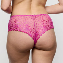 Load image into Gallery viewer, Pink lace underwear on a plain background
