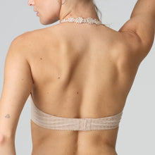 Load image into Gallery viewer, Caffé Latte underwired, non-padded bra. It has the signature Avoro dainty daisy straps, which may be worn as normal or in a halter style. This is the perfect everyday bra. Light and comfortable. Its seamfree cups work perfecly as a t/shirt bra too!   Fabric Content: Polyamide: 79%, Elastane: 17%, Polyester: 4%
