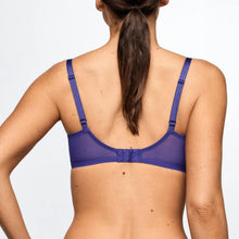 Load image into Gallery viewer, Purple bra worn by a person on a plain background
