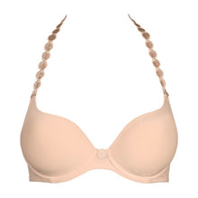 Load image into Gallery viewer, Caffé Latte formed heart shaped underwired bra. The shoulder straps have a playful circular design which can be converted into a halter style. The formed smooth finish of the cup is perfect under T/Shirts.  Fabric Content: Polyester: 38%, Polyamide: 37%, Elastane: 25%
