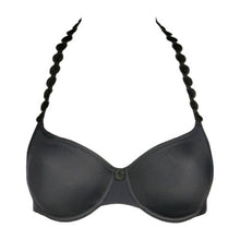 Load image into Gallery viewer, Charcoal full cup underwired bra combines a smooth, comfortable fit with a fashionable elegance. The shoulder straps have a playful circular design which can be converted into a halter style. The smooth finish of the cup is perfect under T/Shirts.  Fabric Content: Polyamide: 77%, Elastane: 23%
