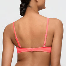 Load image into Gallery viewer, Pink bikini top worn by a person on a plain background
