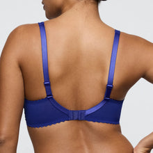 Load image into Gallery viewer, Blue bra worn by a person on a plain background
