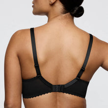 Load image into Gallery viewer, Black bra worn by a person on a light gray background

