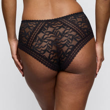 Load image into Gallery viewer, Black lace underwear on a plain background
