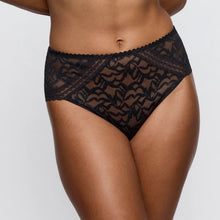 Load image into Gallery viewer, Black lace underwear on a plain background
