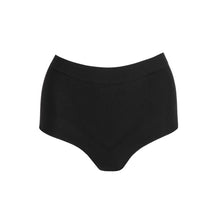 Load image into Gallery viewer, Black high-waisted underwear on a white background

