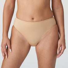 Load image into Gallery viewer, Full smooth briefs, perfect for everyday wear, under trousers of slim fitting skirts. Soft and totally comfortable.  Fabric Content: Polyamide: 75%, Elastane: 19%, Cotton: 6%. Cognac.
