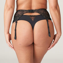 Load image into Gallery viewer, Wonderful all-lace suspender belt with four support suspenders. This garment with its sensuous cut-out details at the front is both beautiful and practical.   Fabric Content: Polyamide: 79%, Elastane: 21%
