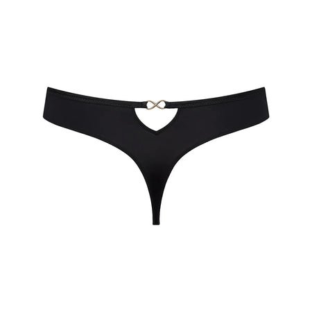 Black thong on a white background