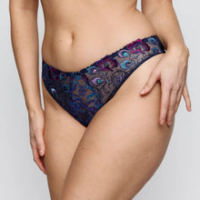 Load image into Gallery viewer, Lace underwear with floral embroidery on a neutral background
