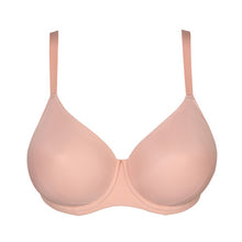 Load image into Gallery viewer, Powder Rose This is a light non formed cup underwire bra. It is perfectly seamfree. Made from spacer fabric for a seamless smooth fit.  Supremely comfortable and light, this is a perfect T-shirt bra.   Fabric Content: Polyester: 54%, Polyamide: 35%, Elastane: 11%

