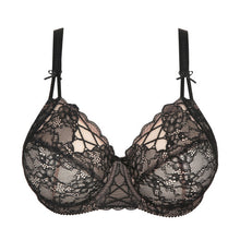 Load image into Gallery viewer, This is a three-section full bra, giving full support with a light, airy feel. The cut-outs along the top of the cup add a delicate and feminine look. This all-lace bra has a natural stretch offering a supremely comfortable fit.   Fabric Content: Polyamide: 81%, Elastane: 19%.
