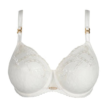 Load image into Gallery viewer, White bra with lace details on a white background
